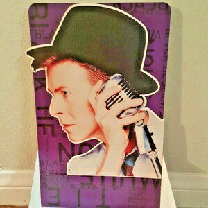 DAVID BOWIE Black Tie White Noise Promo Only RETAIL Counter Stand Display LARGE